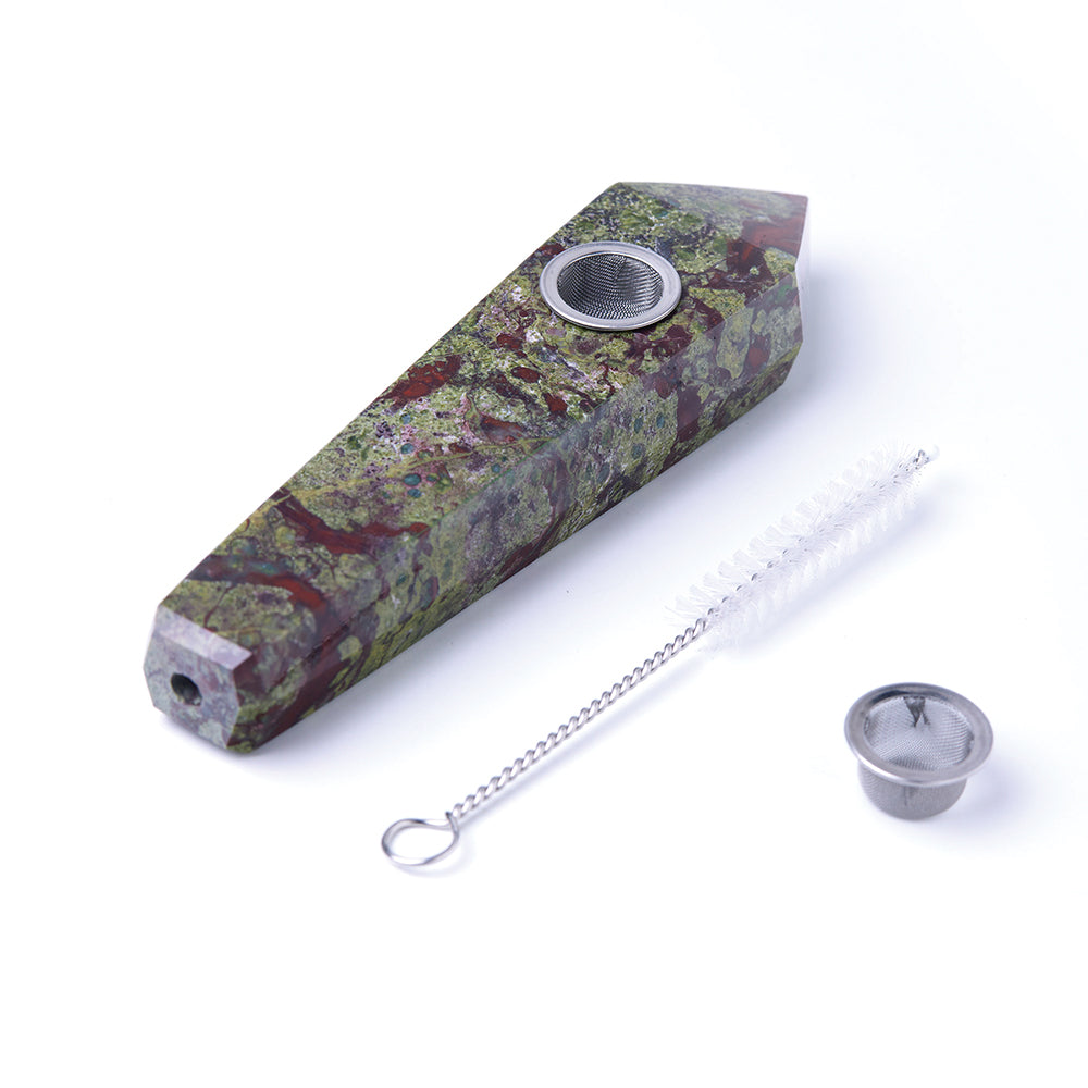 Dragon's Blood Gemstone Pipe