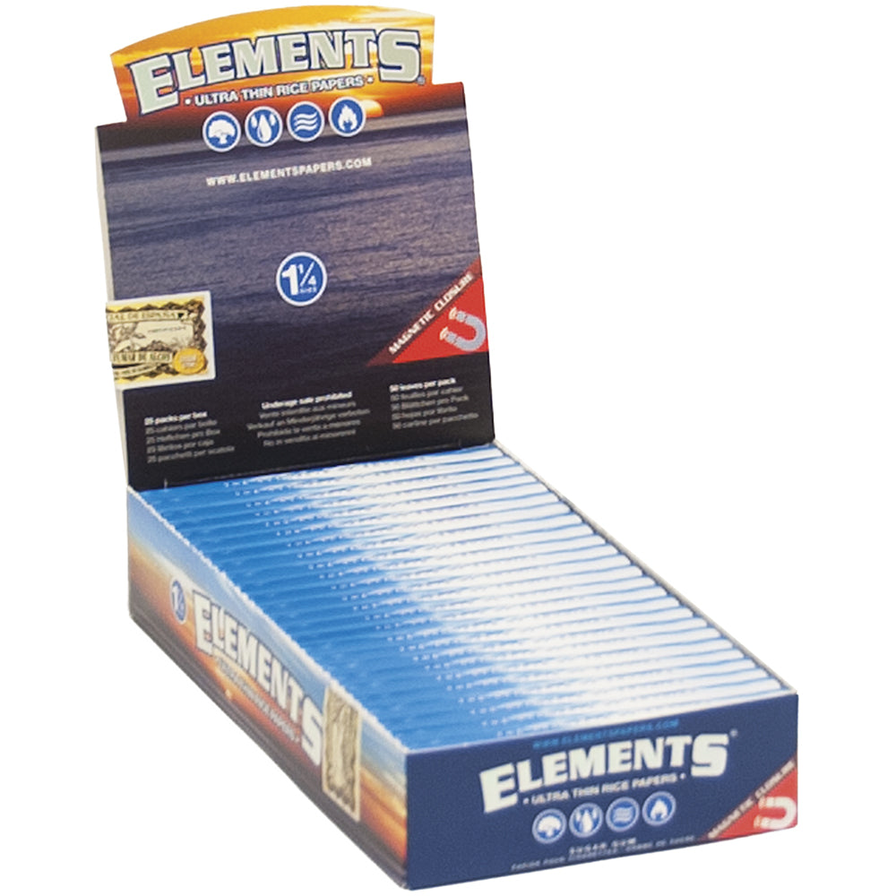 Elements Rice Rolling Papers 1 1/4" (25 Count)