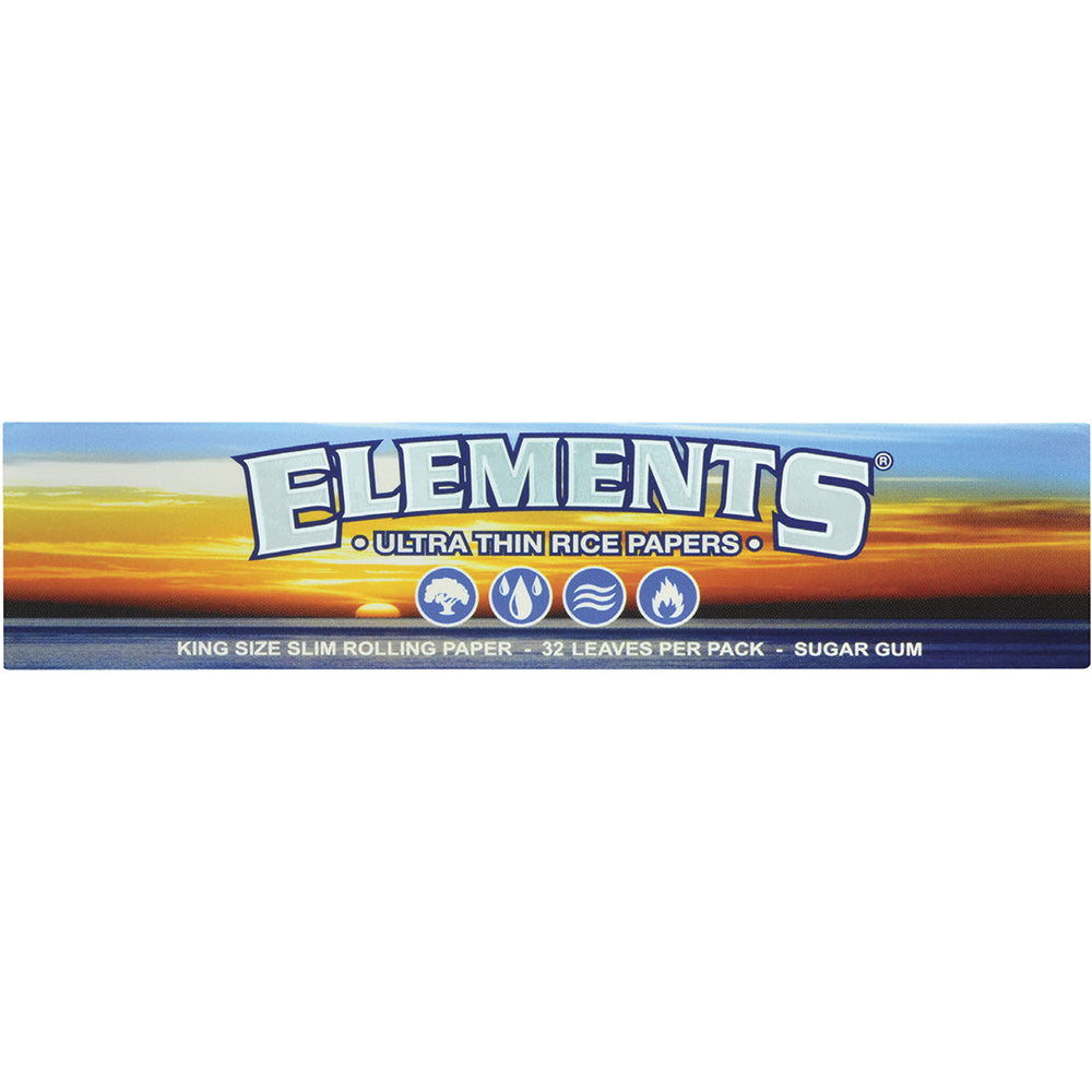 Elements Ultra Thin Rice King Size Slim Rolling Papers (50 Count)