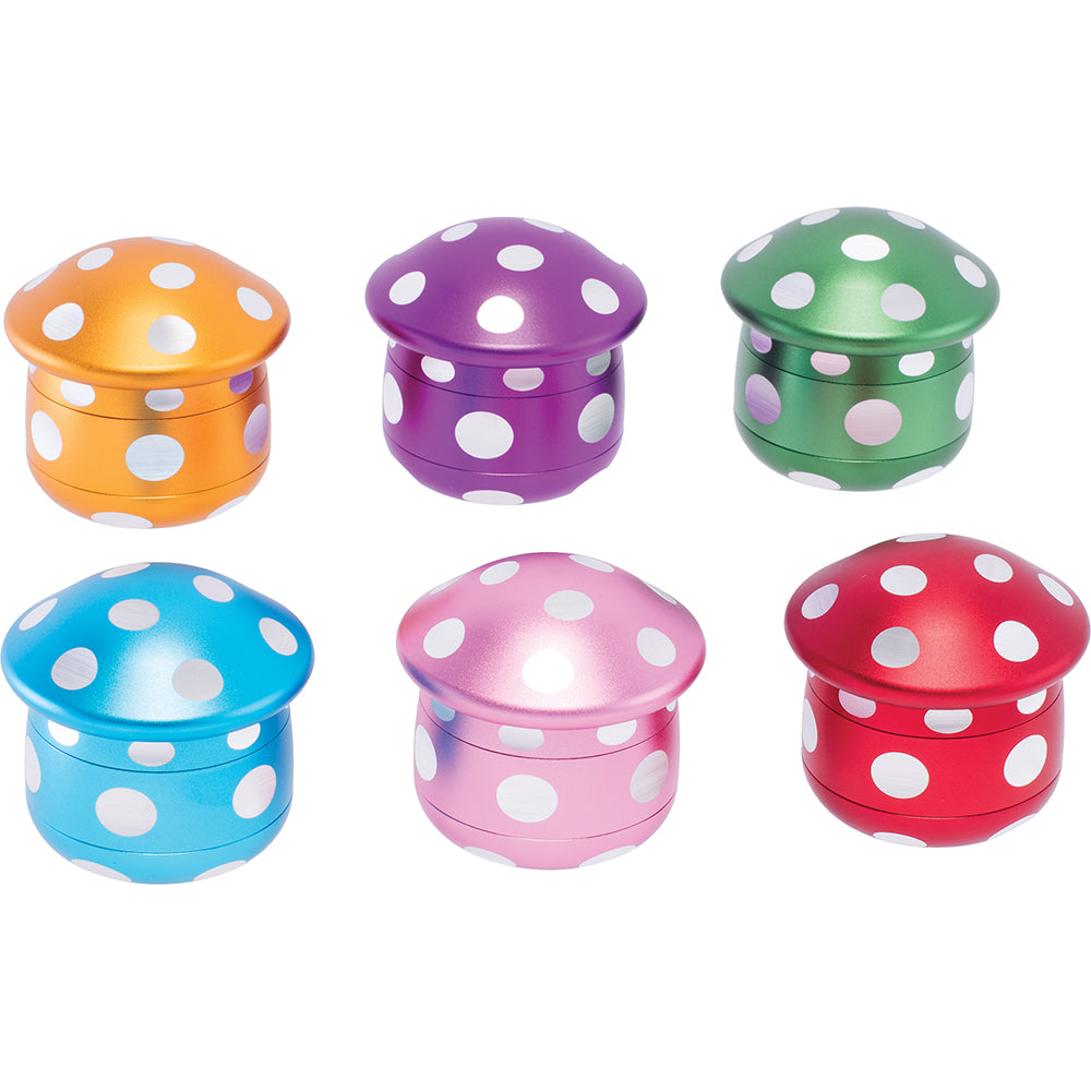Mushroom Aluminum Grinder Display (6 count)