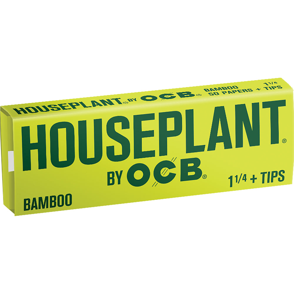 Houseplant Bamboo 1 1/4" Rolling Papers + Tips (24 Count)