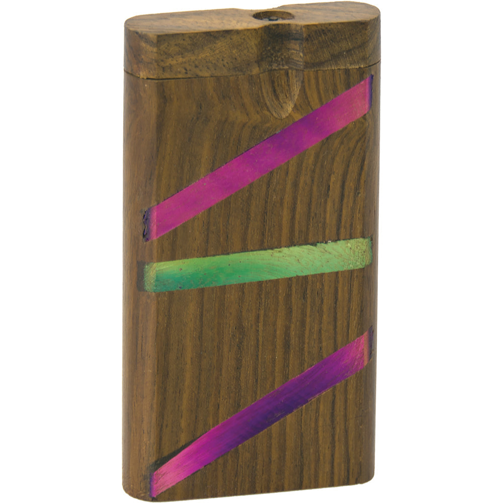 Large Wood Dugout (Purple & Green)