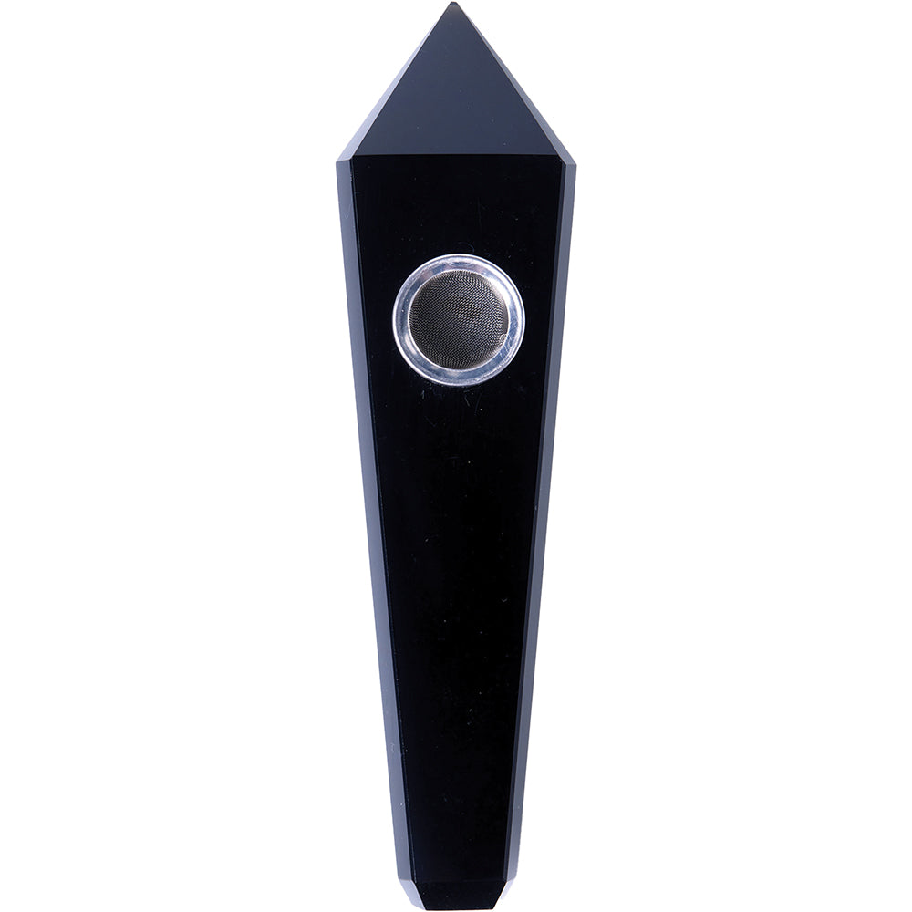 Obsidian Gemstone Pipe