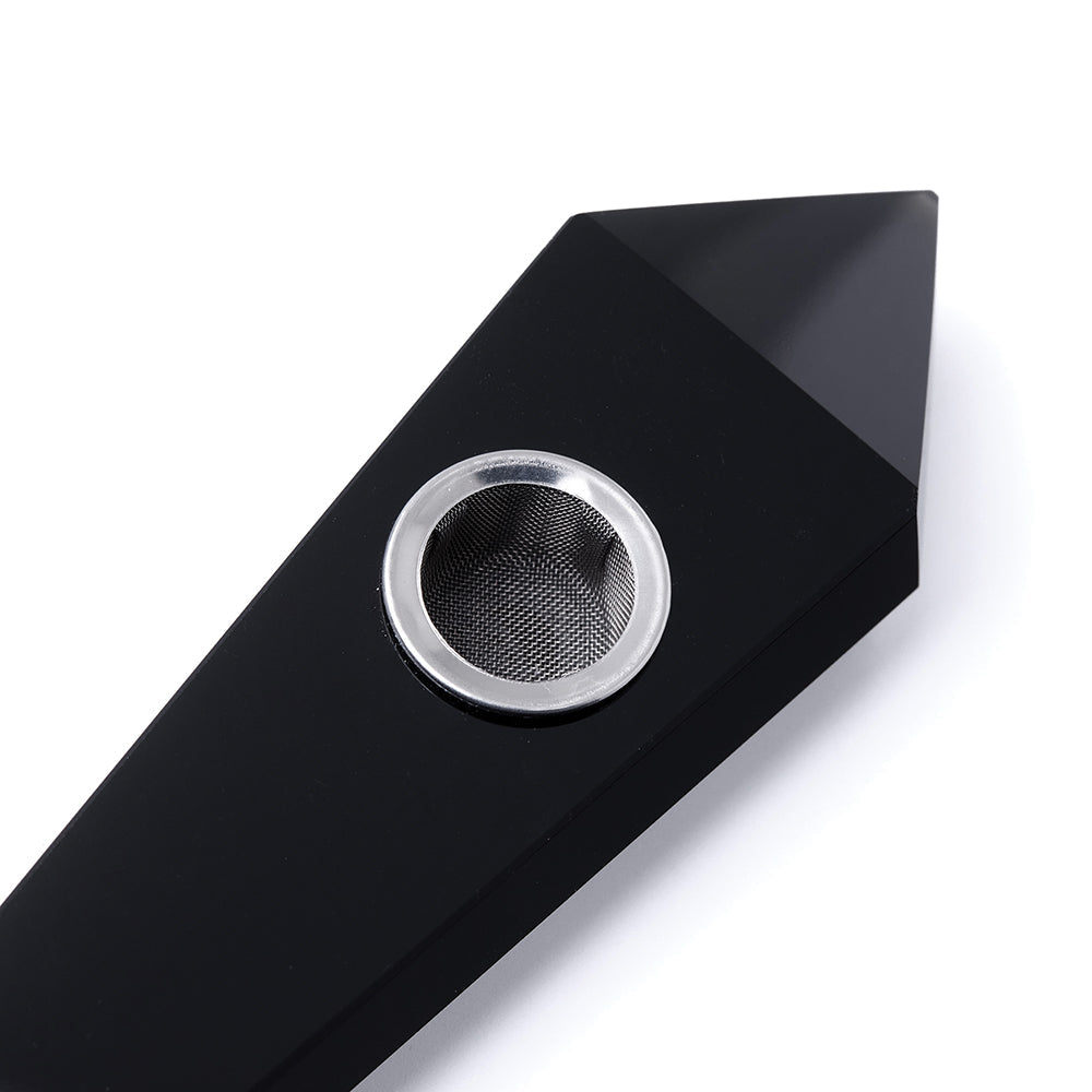 Obsidian Gemstone Pipe
