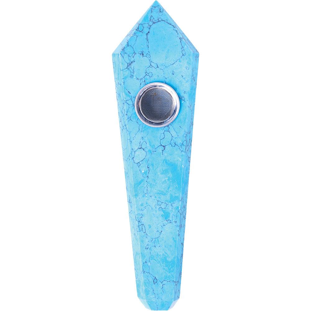 Blue Turquoise Gemstone Pipe