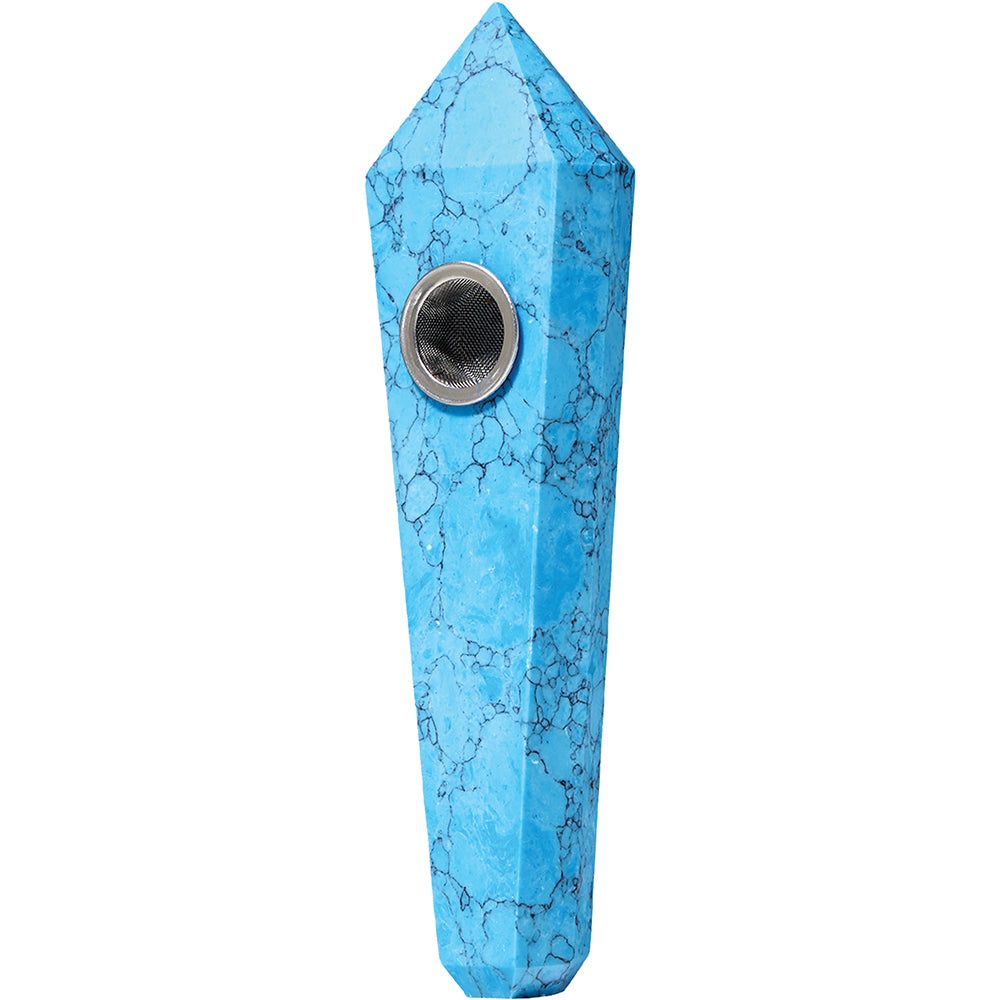 Blue Turquoise Gemstone Pipe