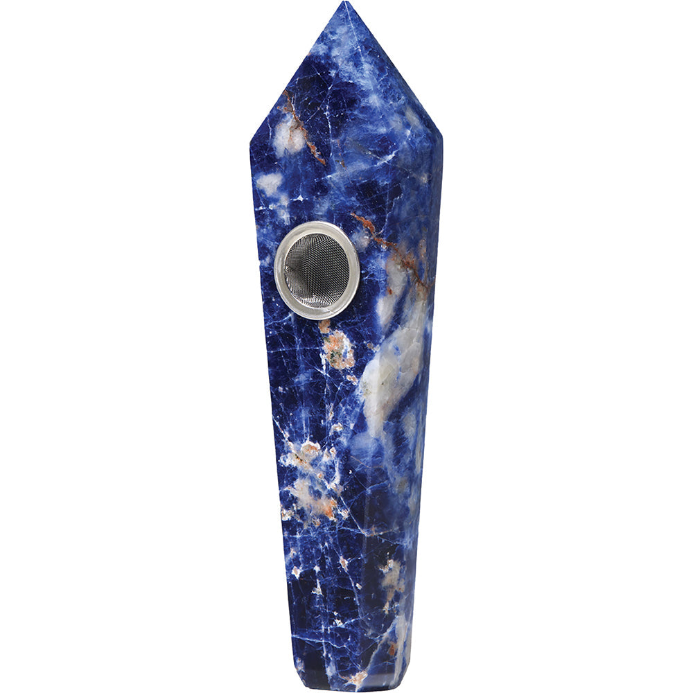 Blue Sodalite Gemstone Pipe