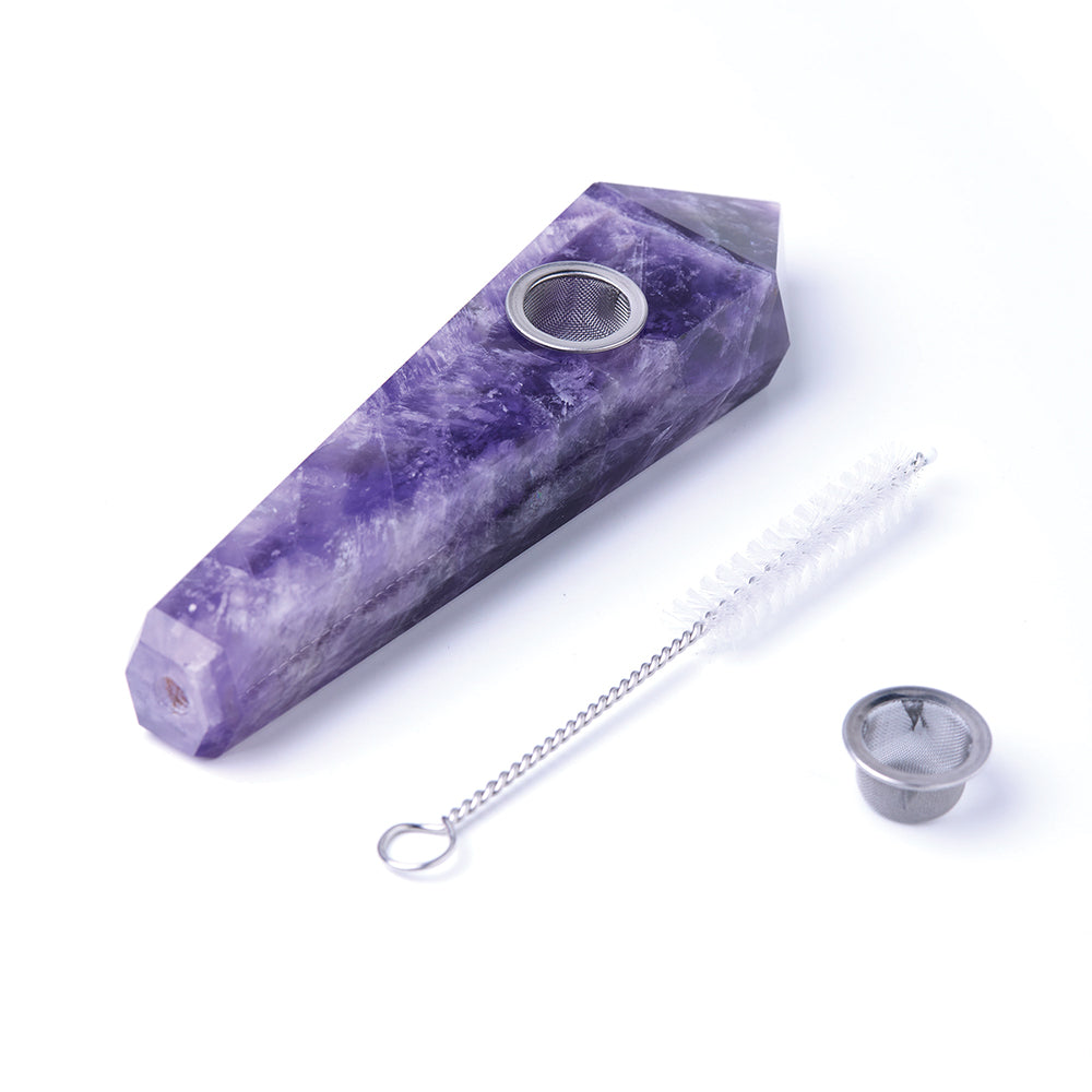 Amethyst Gemstone Pipe