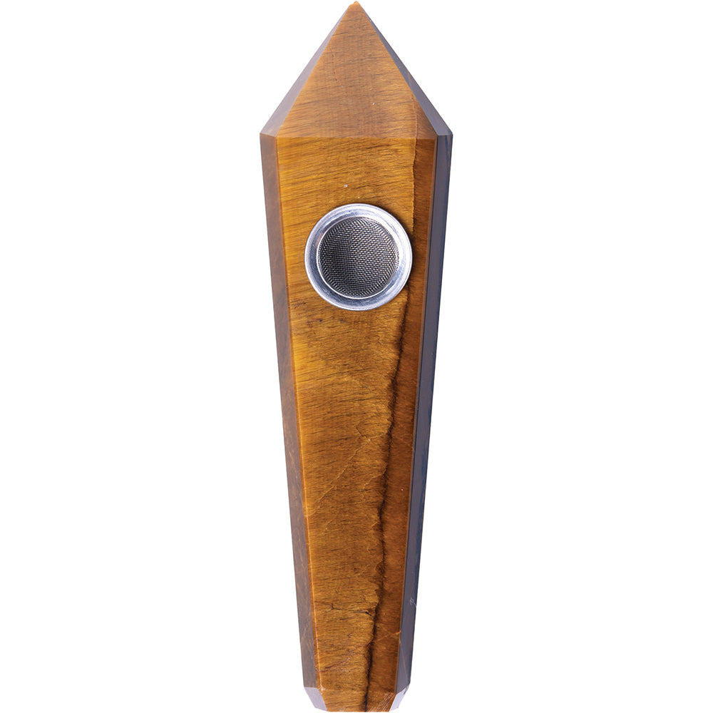 Tiger's Eye Gemstone Pipe