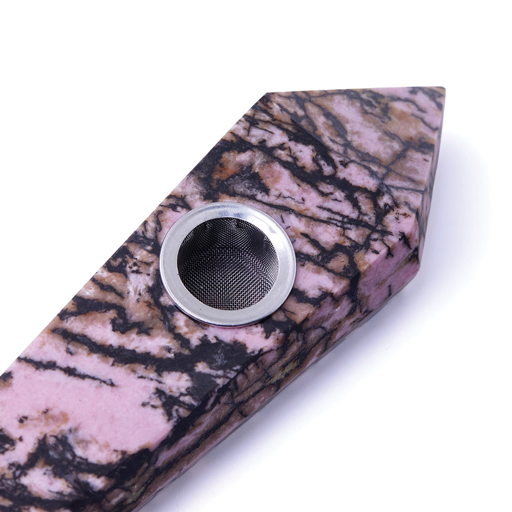 Rhodonite Gemstone Pipe