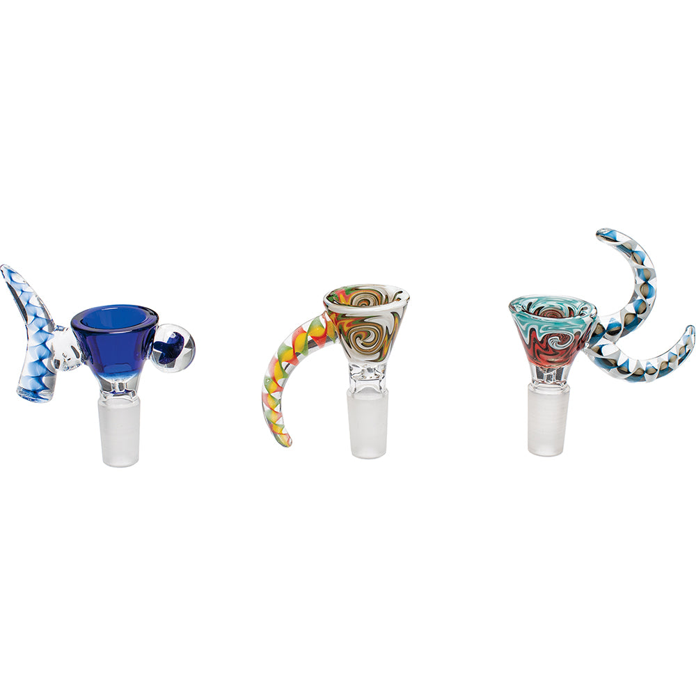 14MM Glass Bowls with Horn (9 count)