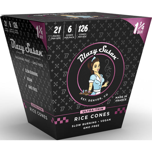 Blazy Susan 6-Pack Ultra Thin Pre. Rolled Cones 1 1/4" (21 count)