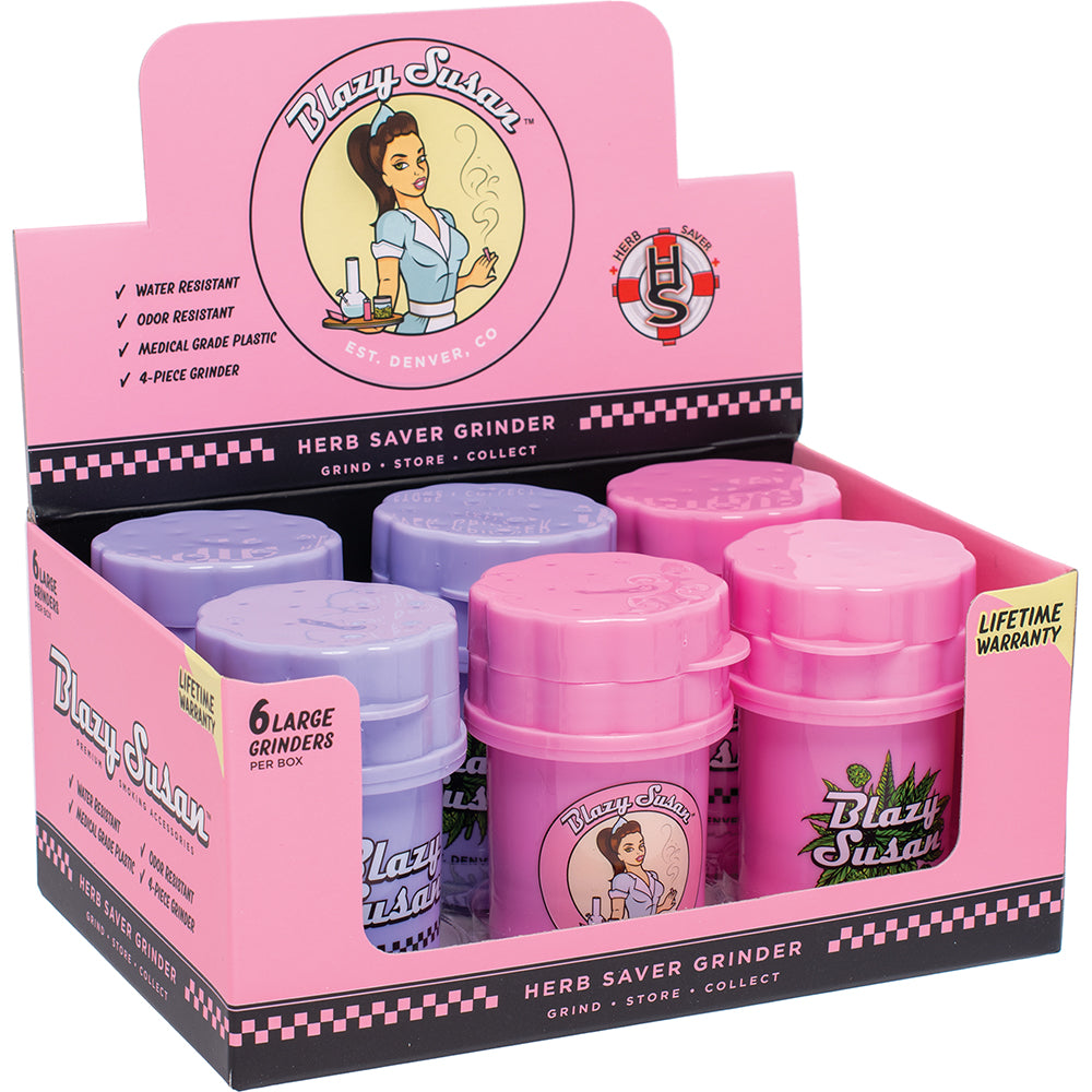 Blazy Susan x Herb Saver Large Grinder Display (6 count)