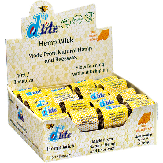 Diplite Hempwick - 10ft Rolls (40 count)