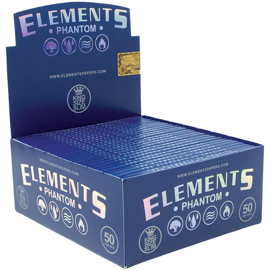 Elements Phantom Rolling Papers - King Size Slim (50 Count)