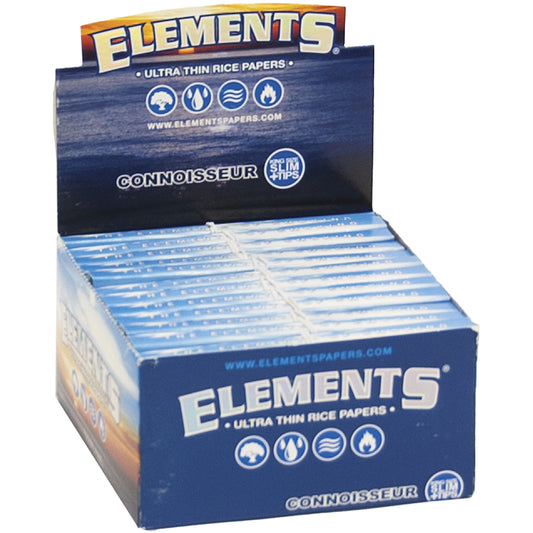 Elements Rice Papers King Size Slim + Tips (24 Count)