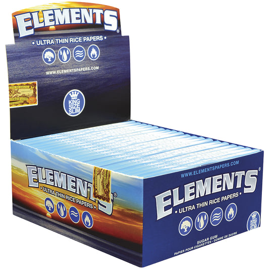 Elements Ultra Thin Rice King Size Slim Rolling Papers (50 Count)