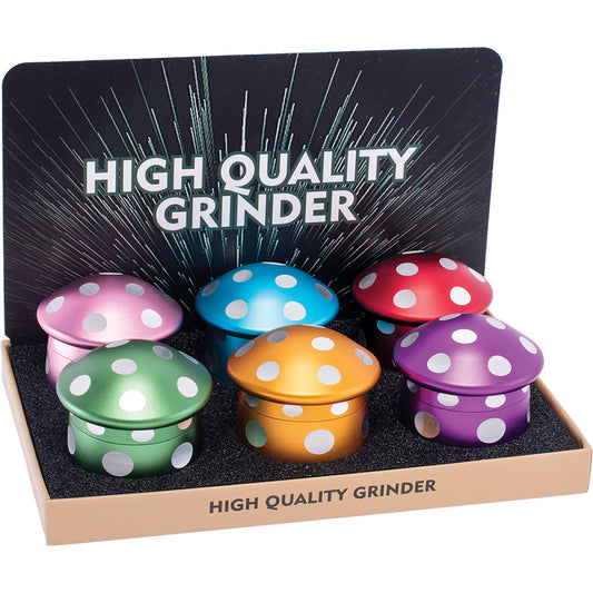 Mushroom Aluminum Grinder Display (6 count)