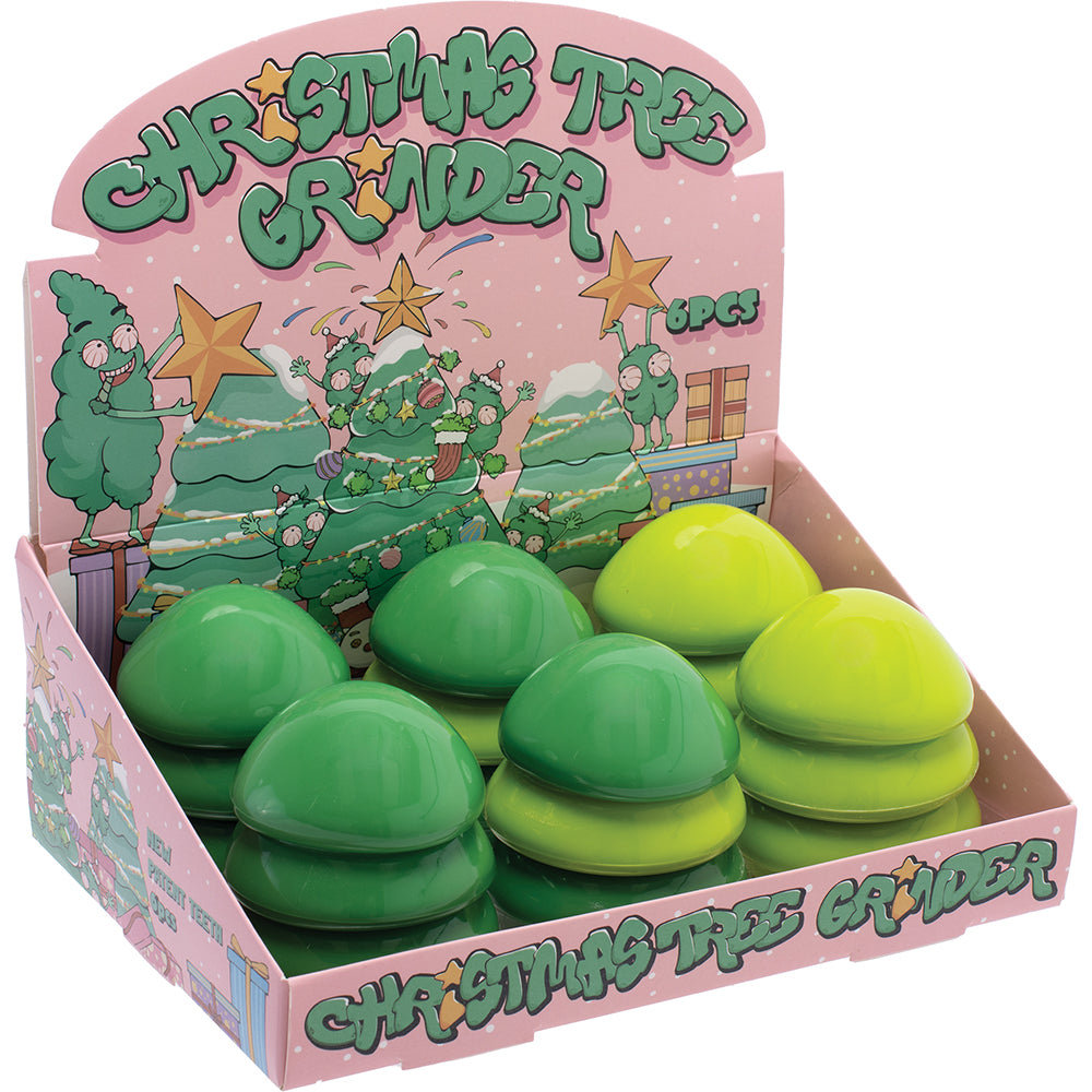 Green Tree Plastic Grinders (6 count)