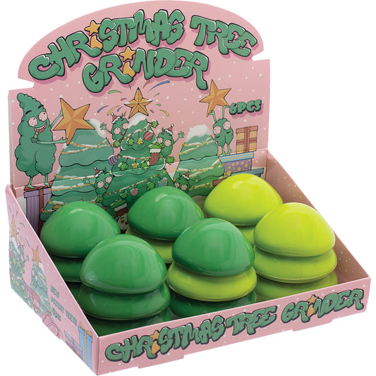 Green Tree Plastic Grinders (6 count)