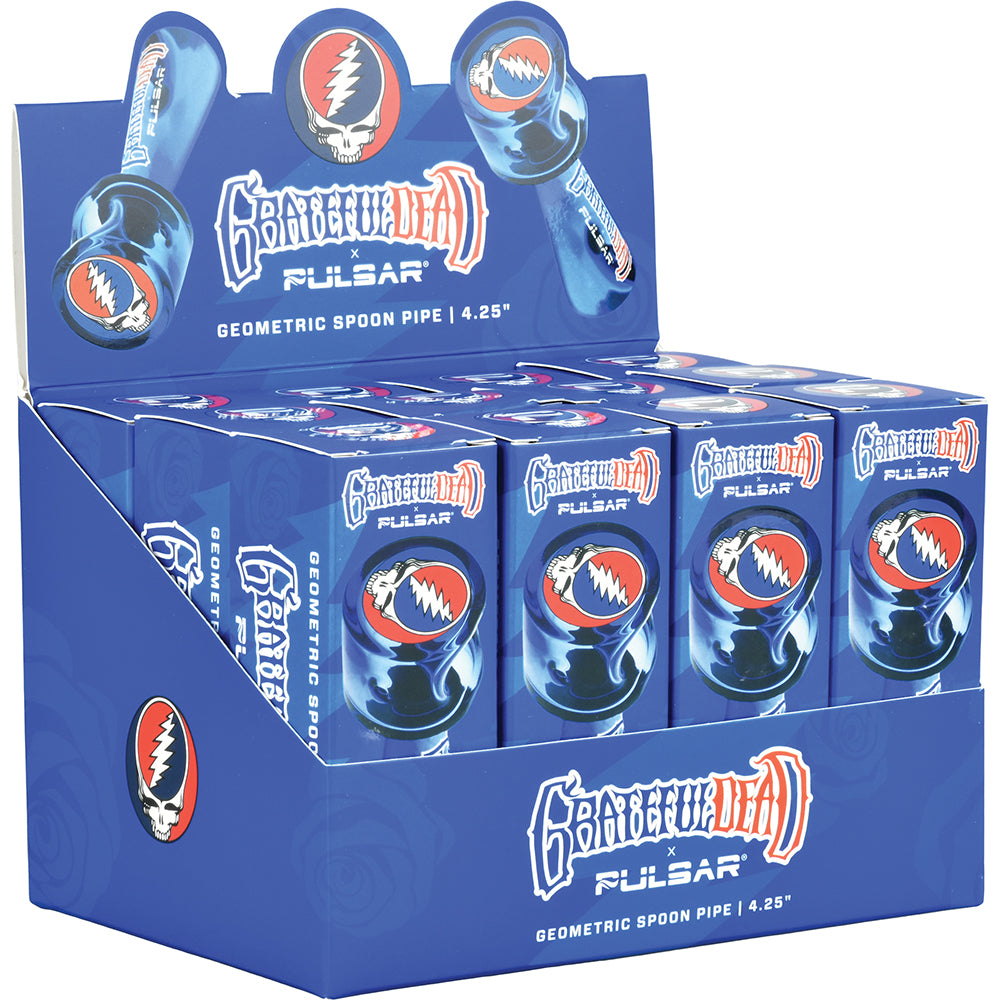 Grateful Dead x Pulsar Geometric Spoon Pipe (12 count)
