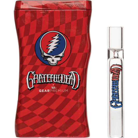 Grateful Dead 'Steal Your Face' Dugout with Glass Chillum