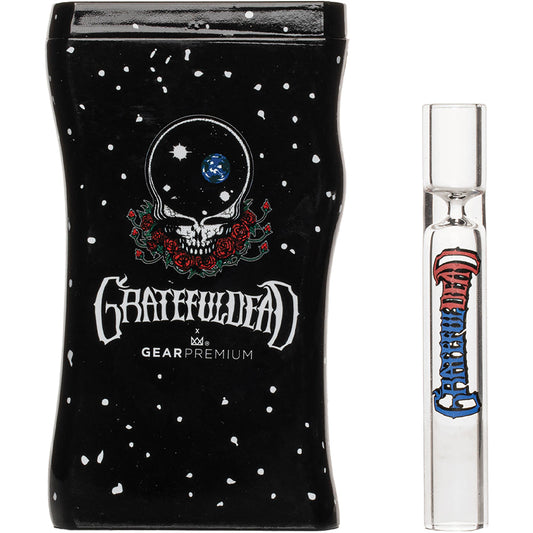 Grateful Dead 'Space Your Face' Dugout with Glass Chillum