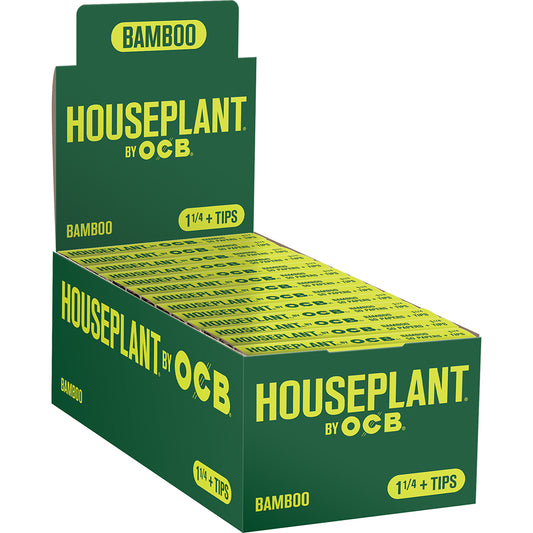 Houseplant Bamboo 1 1/4" Rolling Papers + Tips (24 Count)