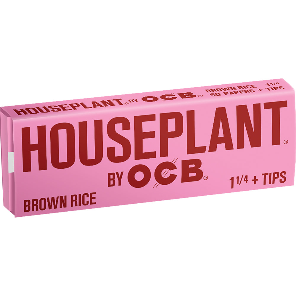 Houseplant Rice 1 1/4" Rolling Papers + Tips (24 Count)