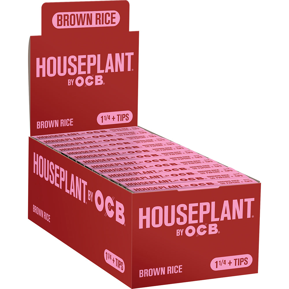 Houseplant Rice 1 1/4" Rolling Papers + Tips (24 Count)