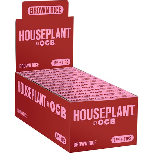 Houseplant Rice 1 1/4" Rolling Papers + Tips (24 Count)