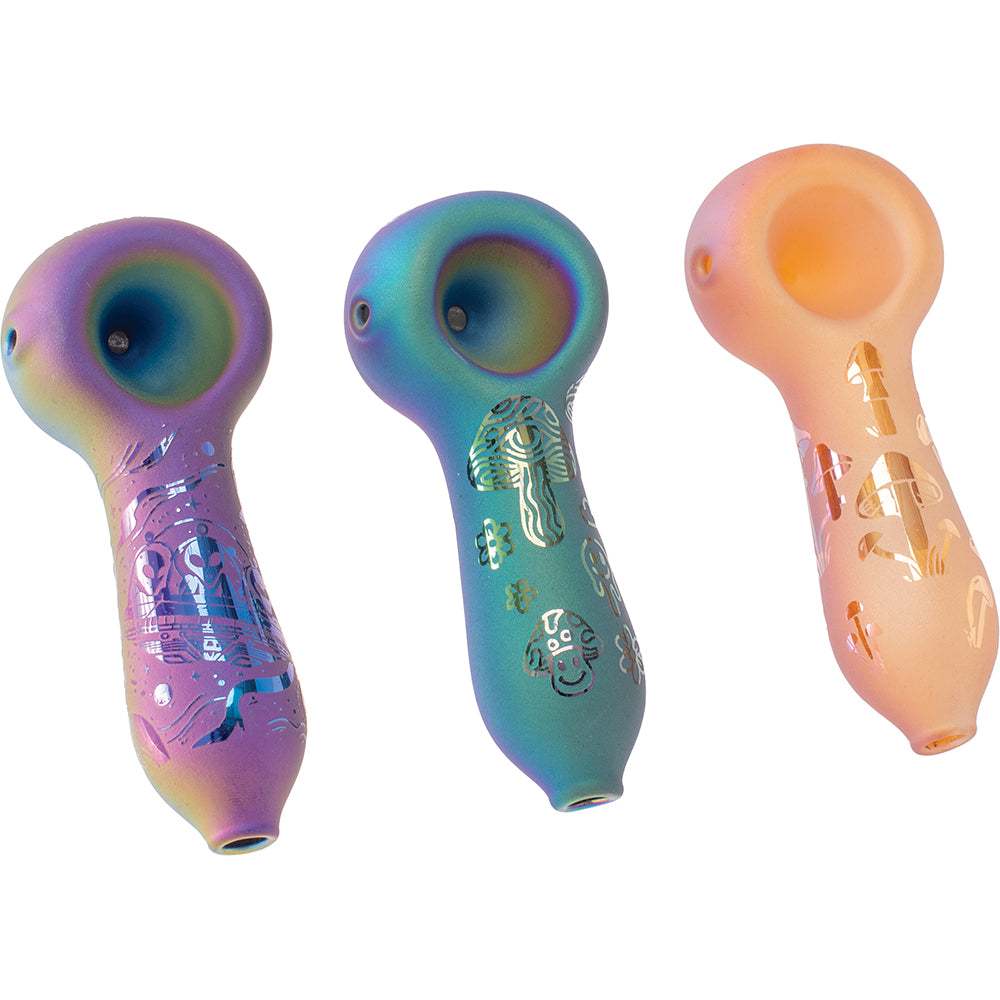 Electro Plating 4.2" Hand Pipes (12 Count)