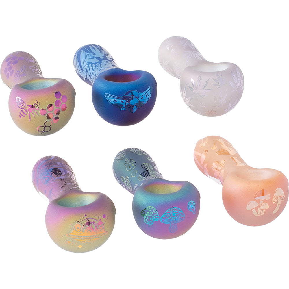 Electro Plating 4.2" Hand Pipes (12 Count)