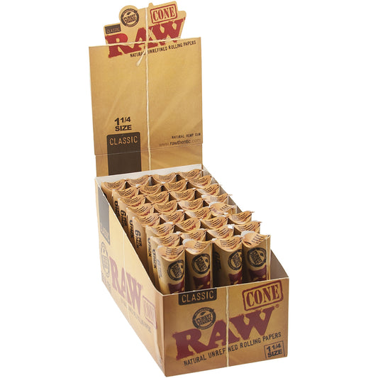 RAW 6-Pack Classic Pre-Roll Cones - 32 count (1 1/4")