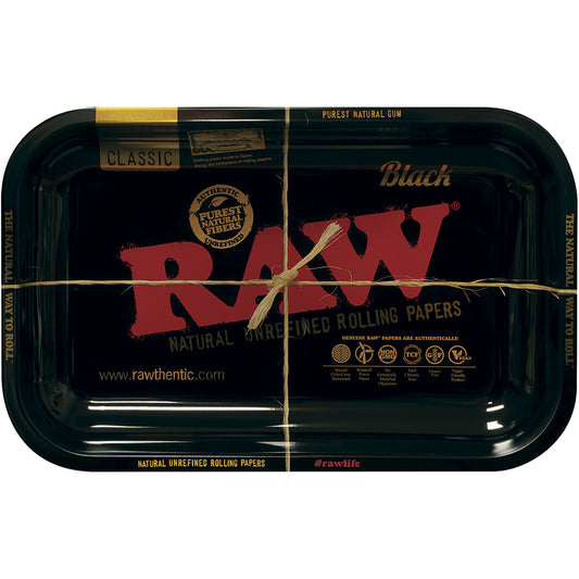 Small RAW Metal Rolling Tray (Black)
