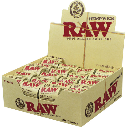 RAW Hempwick - 10ft Rolls (40 count)