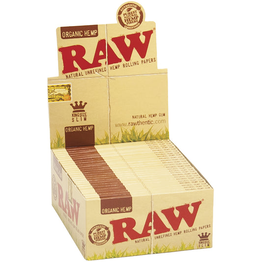 RAW Organic Papers - 50 count (King Size Slim)