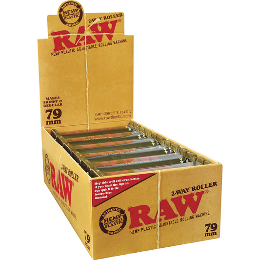 RAW Adjustable Hemp Plastic Rolling Machine 79mm (12 count)