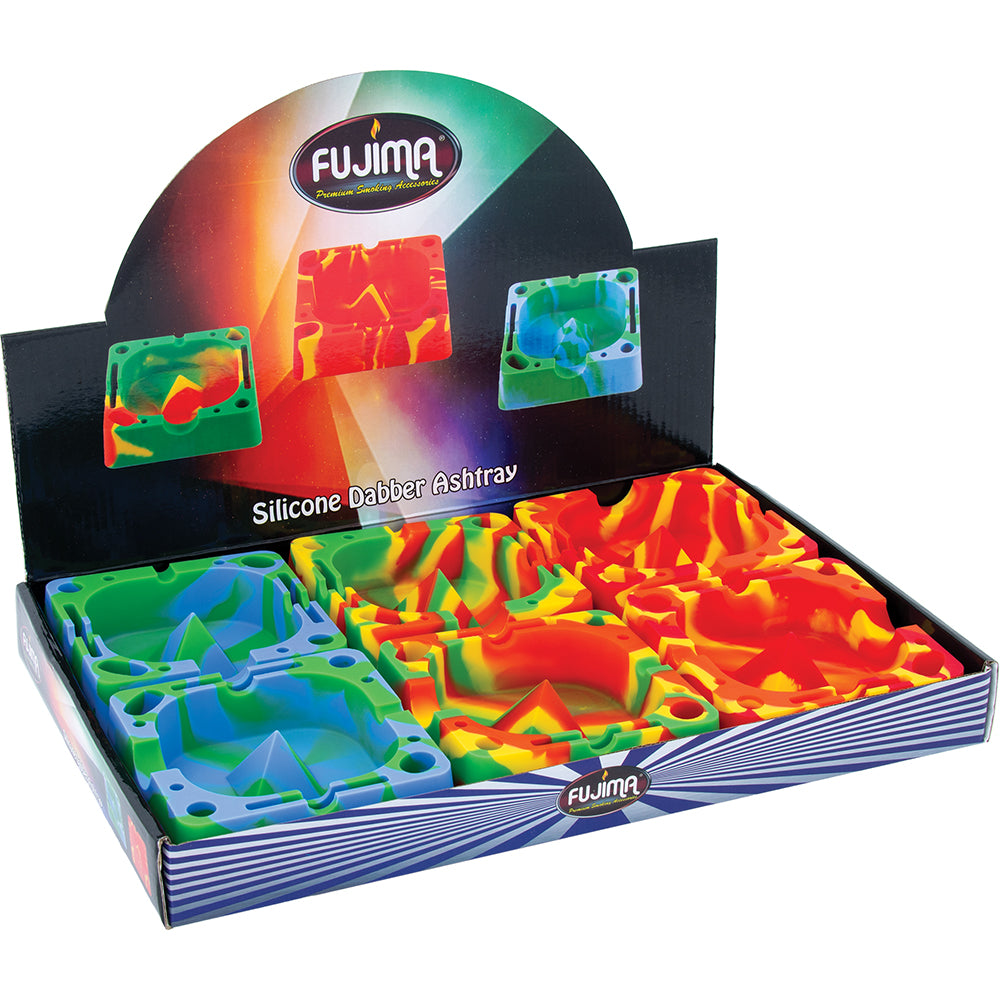 Square Silicone Ashtray (6 count)