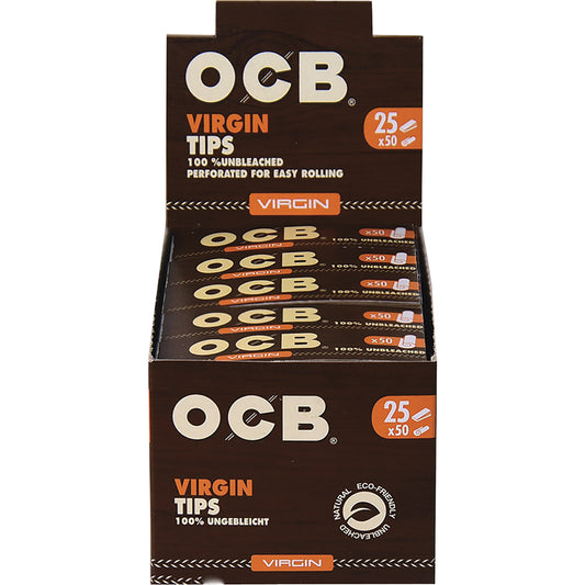 OCB Virgin Filter Tip Booklets (25 Count)