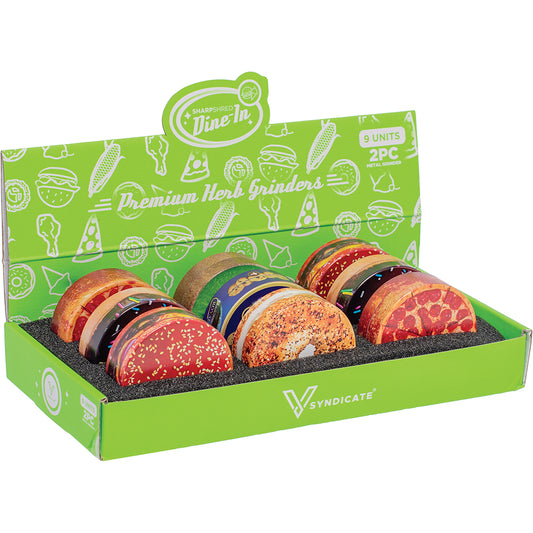 Food Themed 2-Piece Grinders (9 count)