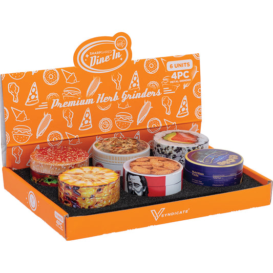 Food Themed 4-Piece Grinders (6 count)
