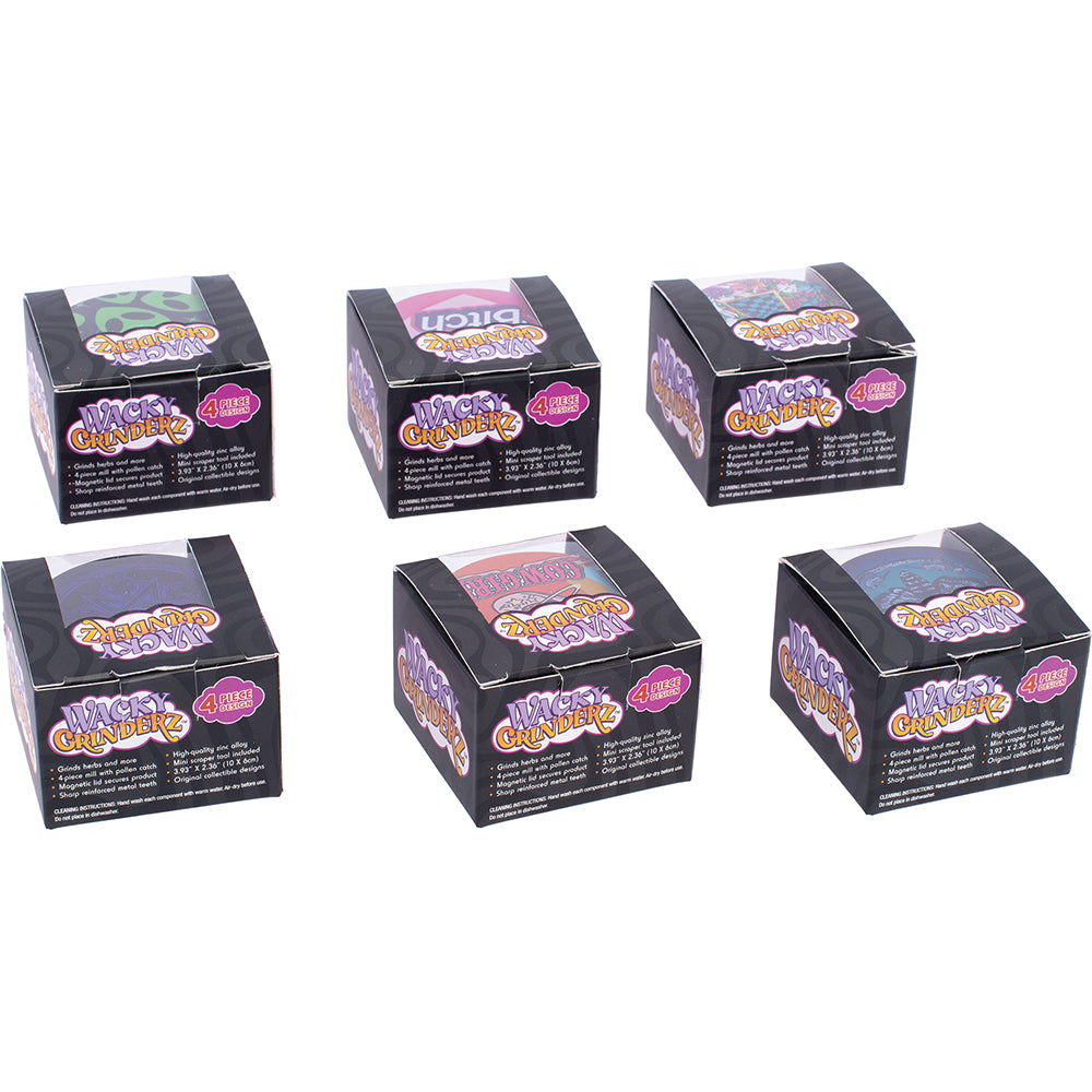 Wacky 4-Piece Grinder Display (6 Count)