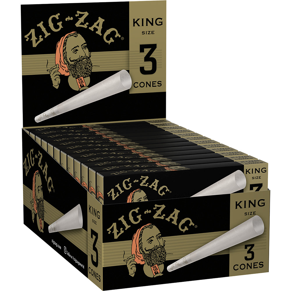 Zig Zag 3-Pack Classic Cones - King Size (24 Count)