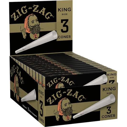 Zig Zag 3-Pack Classic Cones - King Size (24 Count)