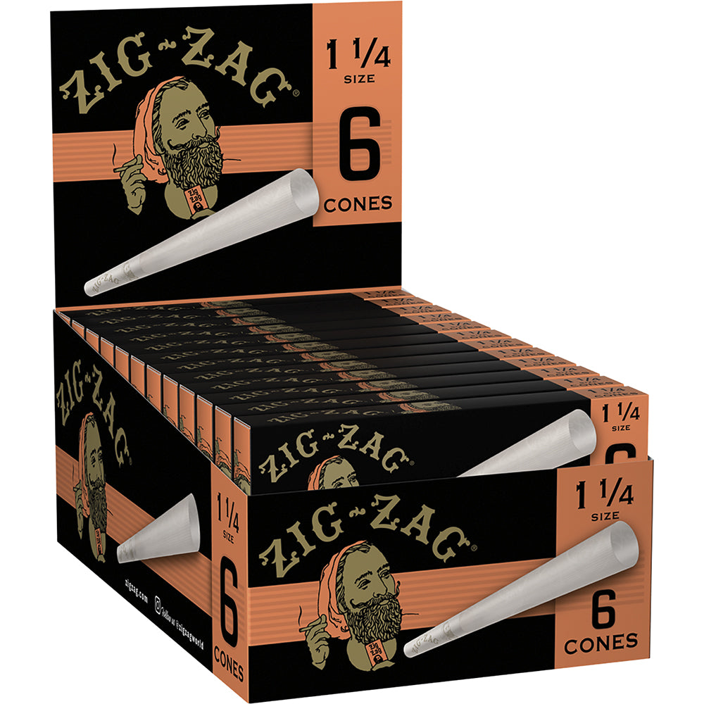 Zig Zag 6-Pack Classic Cones - 1 1/4 (24 Count)