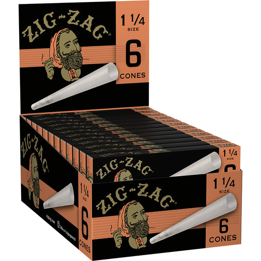 Zig Zag 6-Pack Classic Cones - 1 1/4 (24 Count)