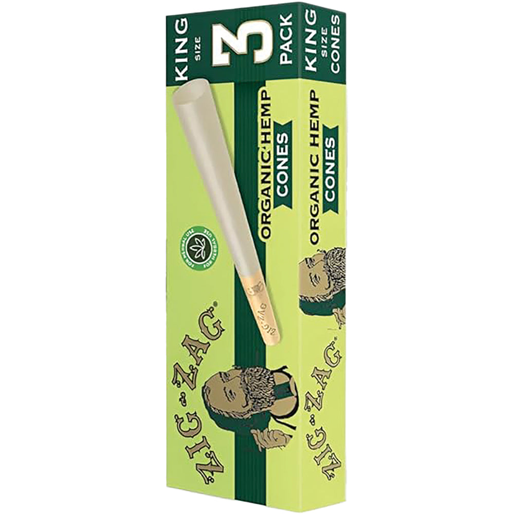 Zig Zag 3-Pack Organic Hemp Cones (King Size)