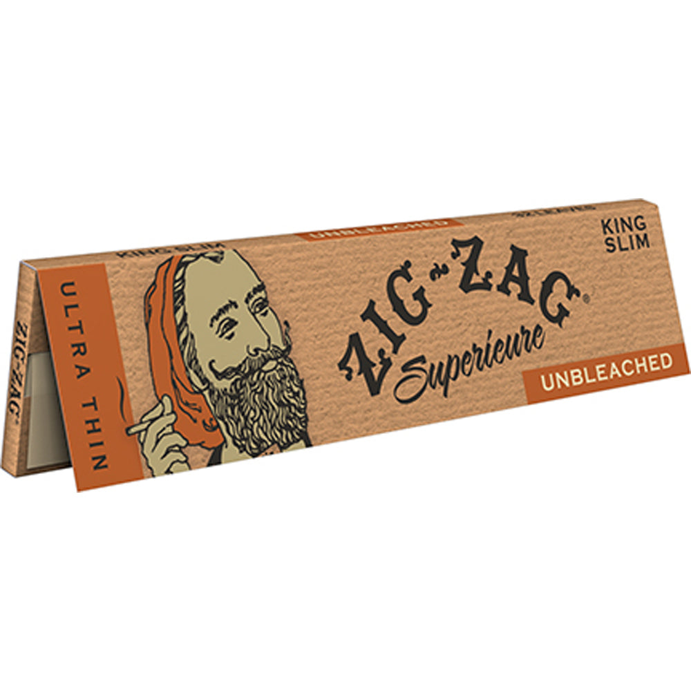 Zig Zag Unbleached Rolling Papers - King Size Slim (24 Count)