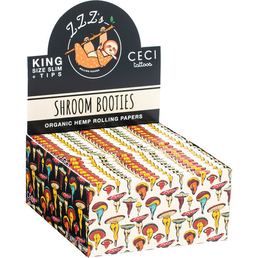 ZZZ's 'Shroom Booties' Rolling Rapers + Tips - 20 Count (King Size)